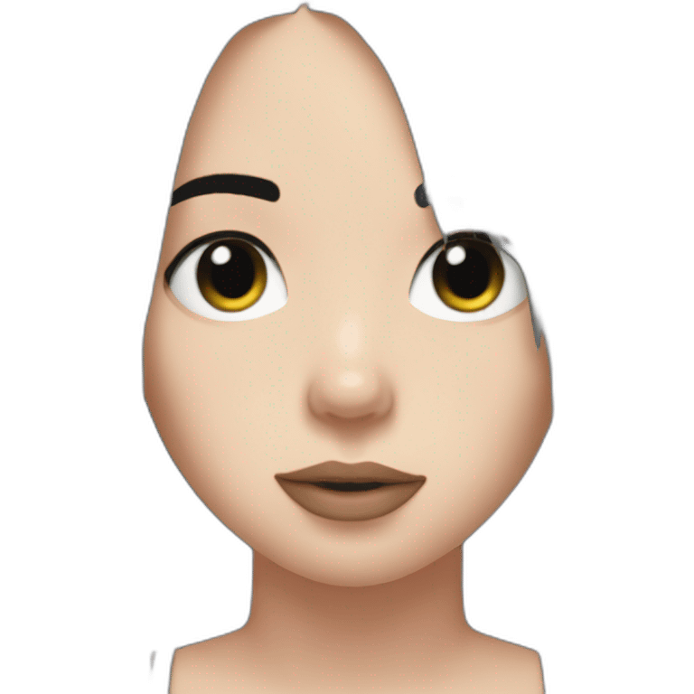 Billie-eilish-with-Black-hair emoji