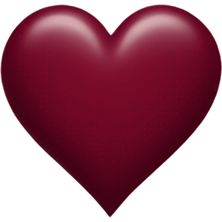 burgundy heart emoji