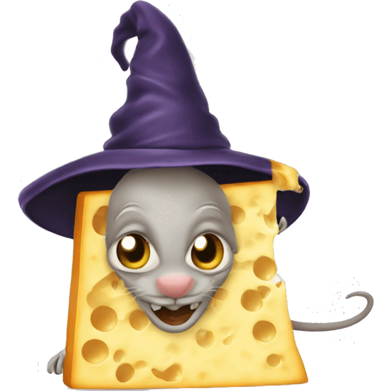 evil cheese wizard mouse emoji