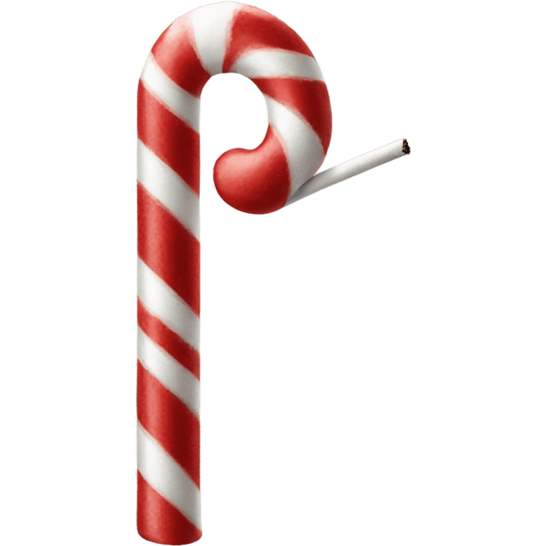 Candy cane smoking  emoji