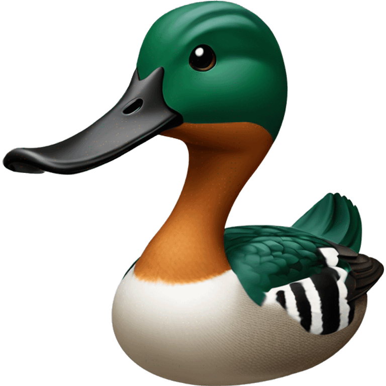 Northern shoveler duck emoji