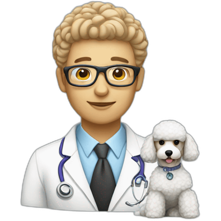 Neurologist and poodle emoji