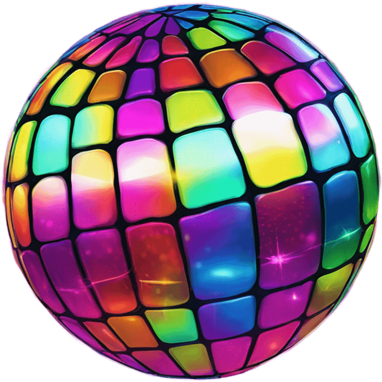 Lisa Frank disco ball ￼￼ emoji