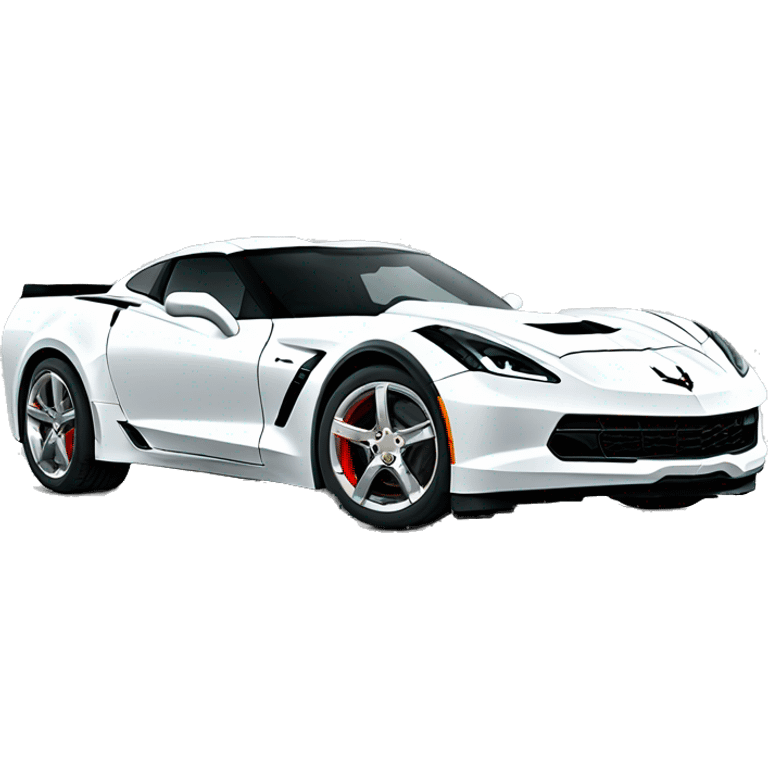 white corvette emoji