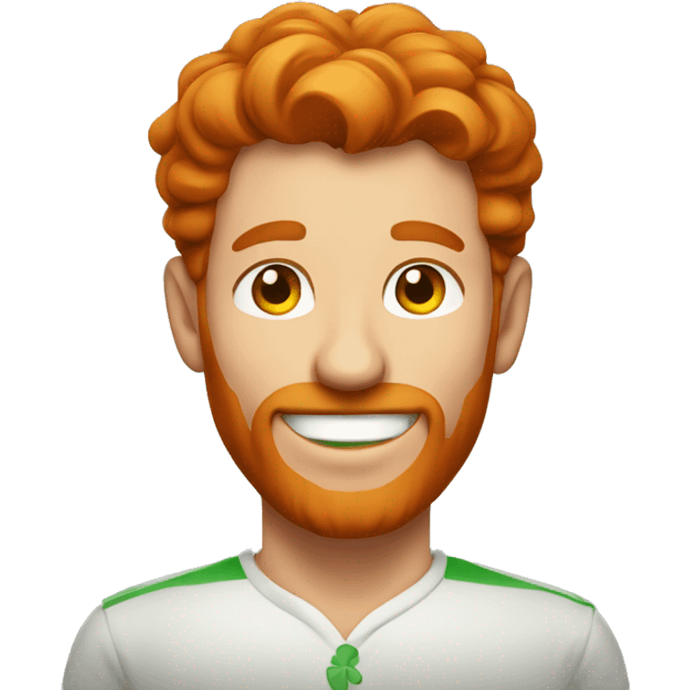 A red-haired man, irish man who is smiling and winking emoji