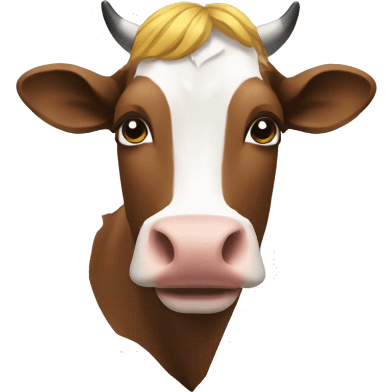 Macron sur une vache  emoji