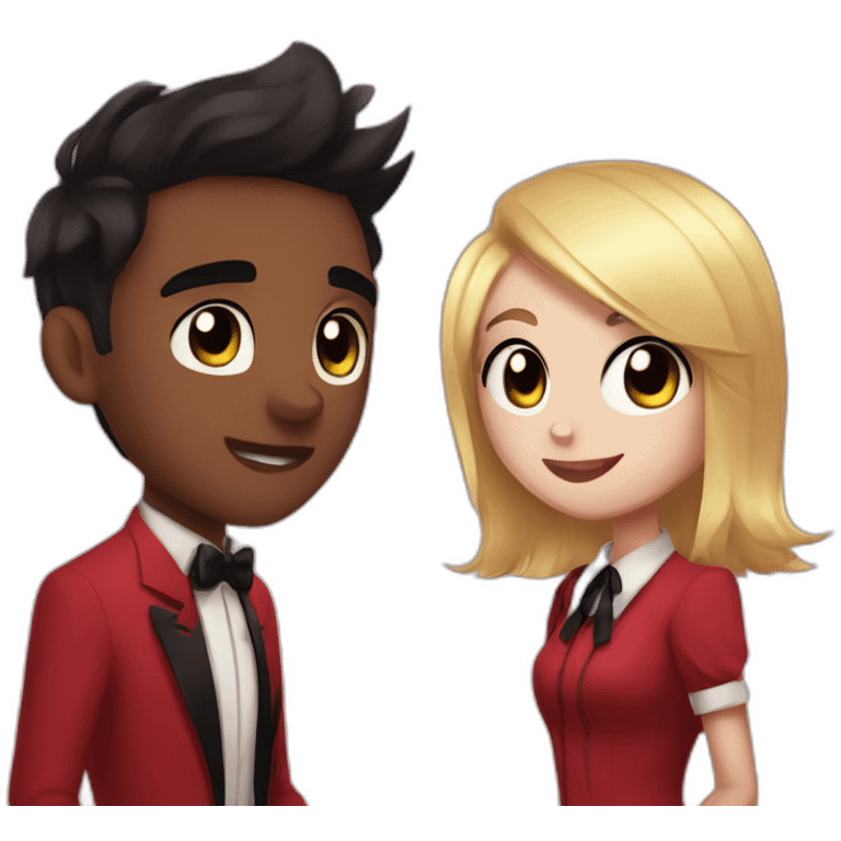 Charlie and vaggie hazbin hotel emoji