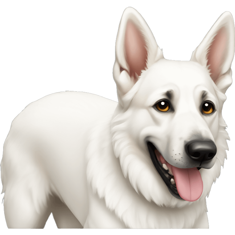 white german shepard emoji