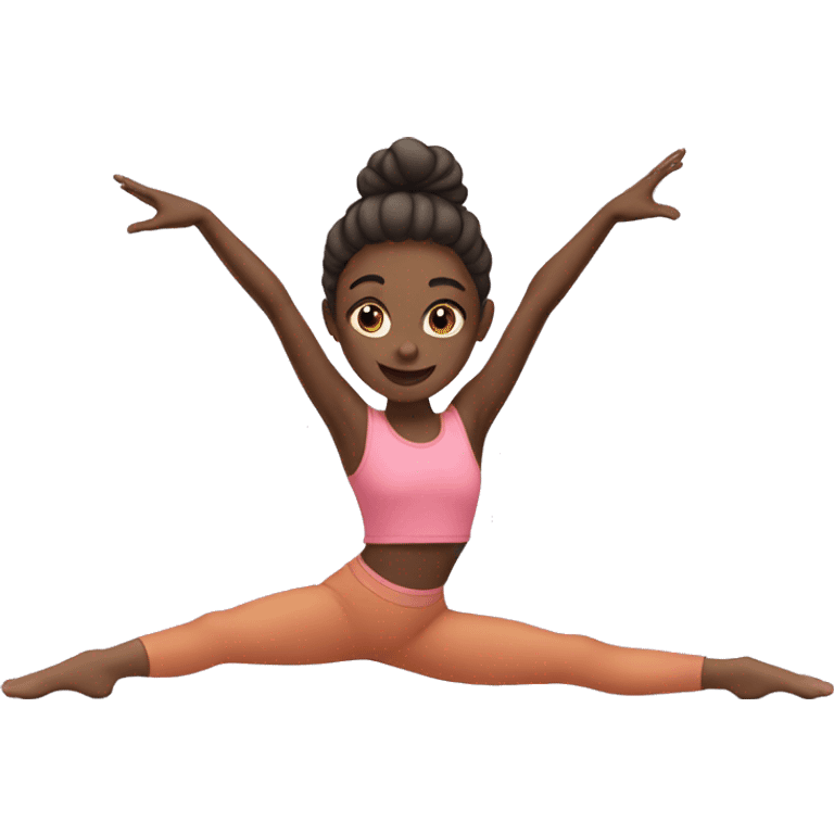 Girl doing the splits emoji