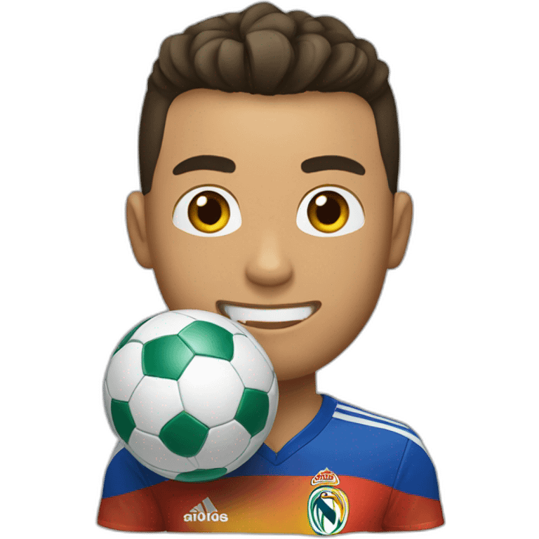 Ronaldo avec une coupe du monde emoji