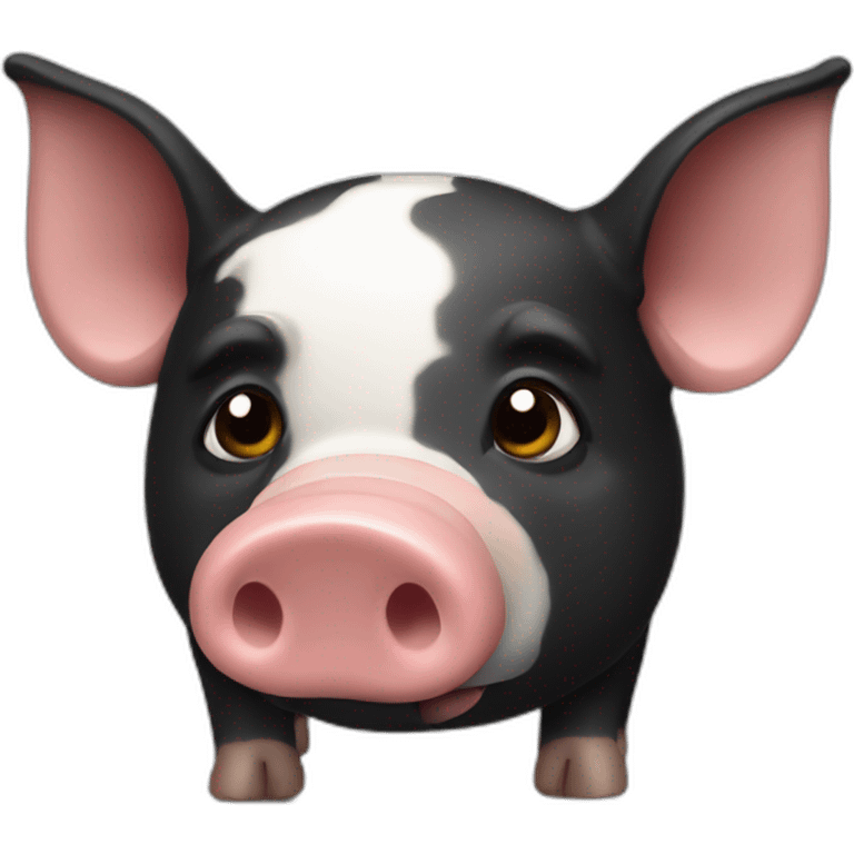 Un cochon noir emoji