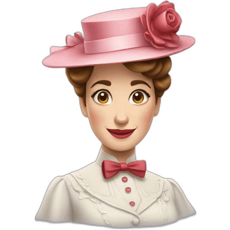 Mary Poppins winking emoji