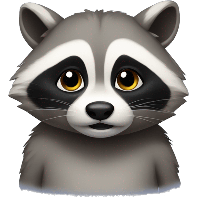 cute fat racoon emoji