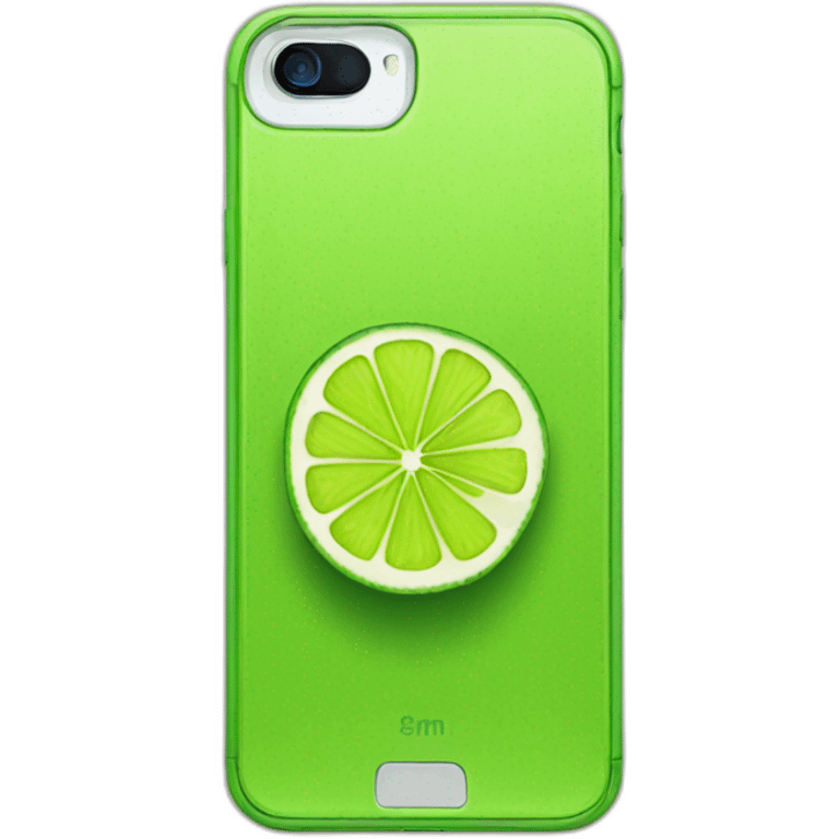 A lime with the iPhone 15 emoji