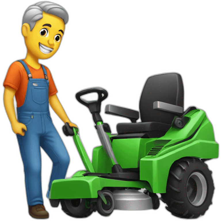 mower barber emoji