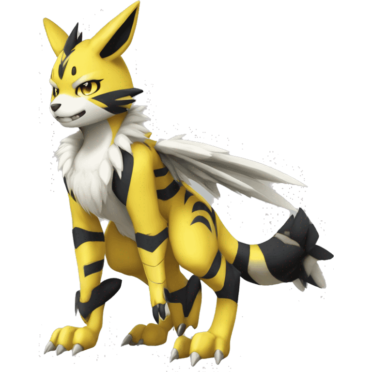 Metabee Renamon Zeraora Full body emoji