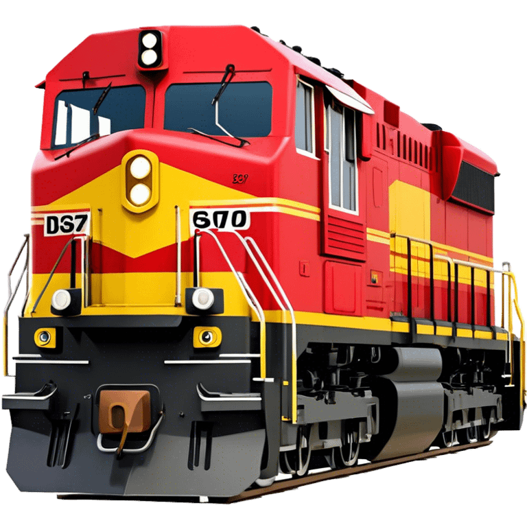 Diesel Locomotive - EMD SD70 (Model Year: 2021) (Iconic colour: Red and yellow) emoji