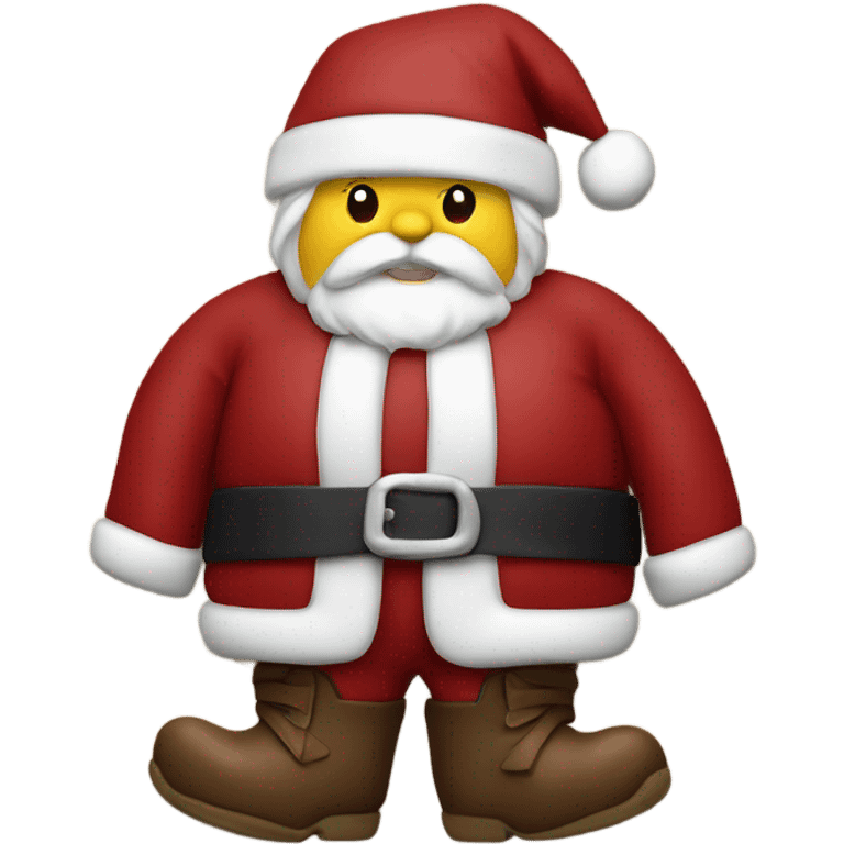 Santa with Bavaria leather close emoji