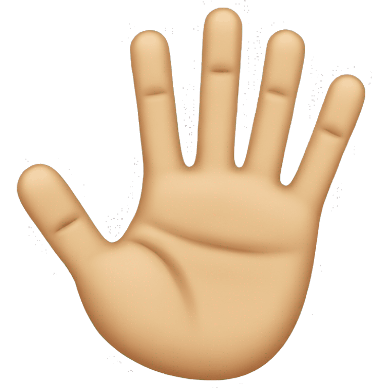 five fingers emoji