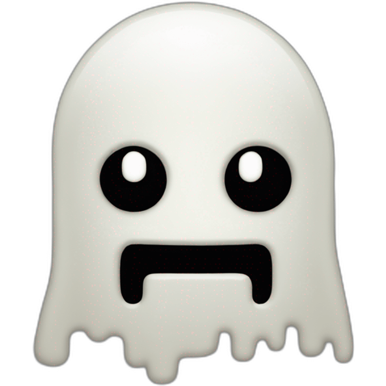 a 8bit ghost emoji