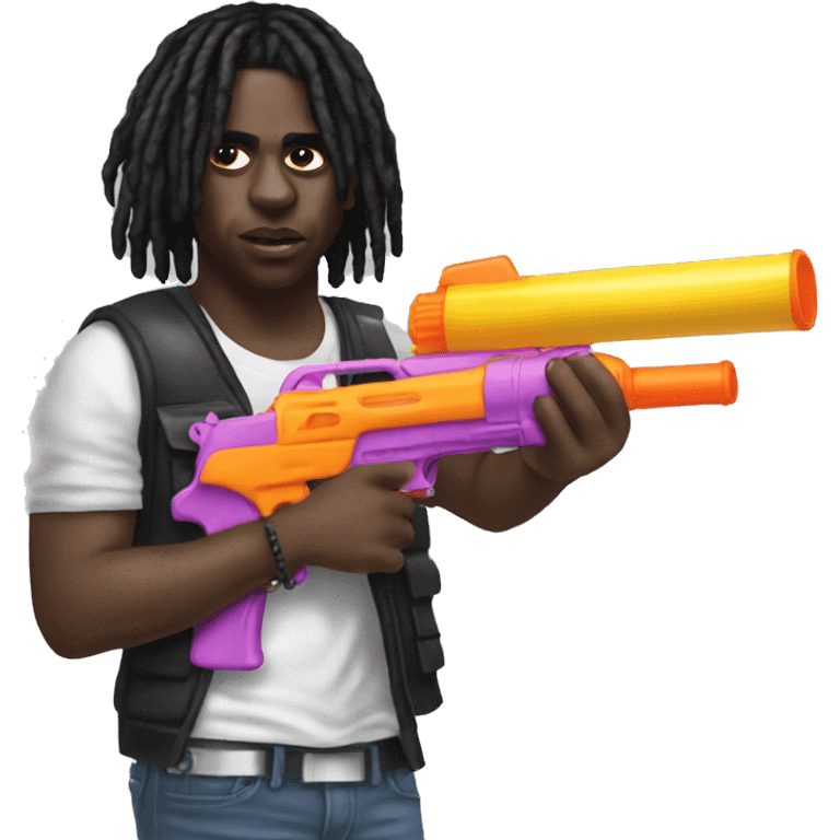 chief keef holding a supersoaker emoji