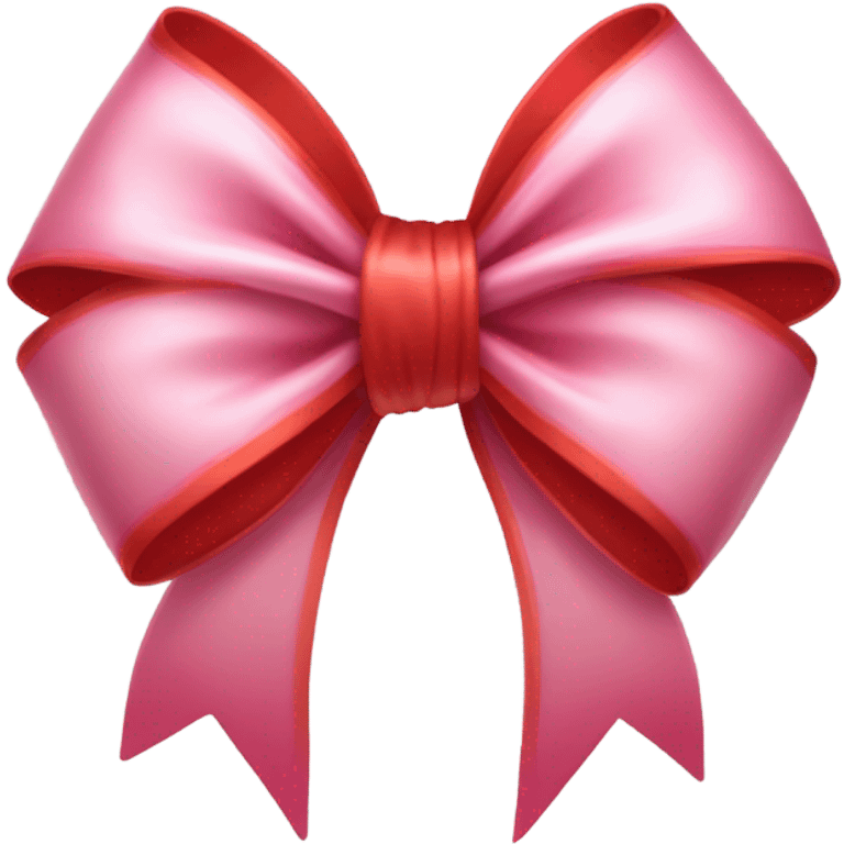 red and pink bow emoji