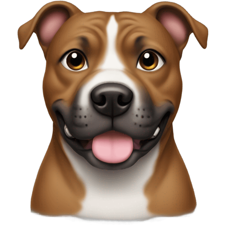 Staffy that is brown and has a watering can emoji