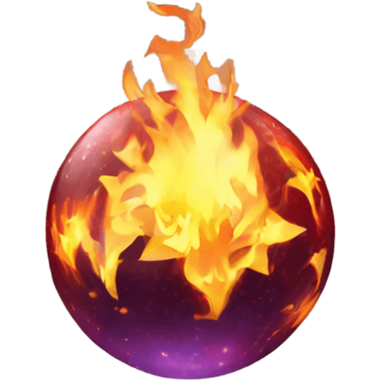 Fire magical ball emoji