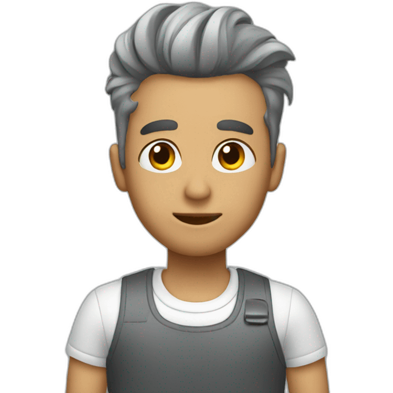 barber grey emoji