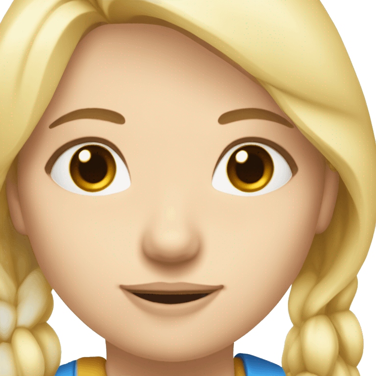 Junge Frau, blonde haar, blaue augen, Schülerin, Jugendliche emoji