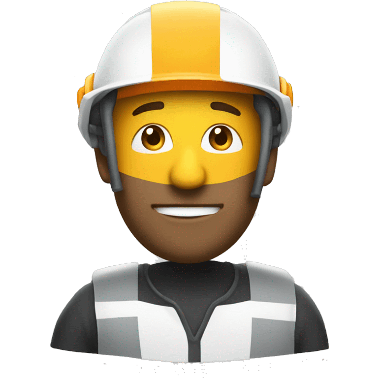 ingeniero con casco blanco  emoji