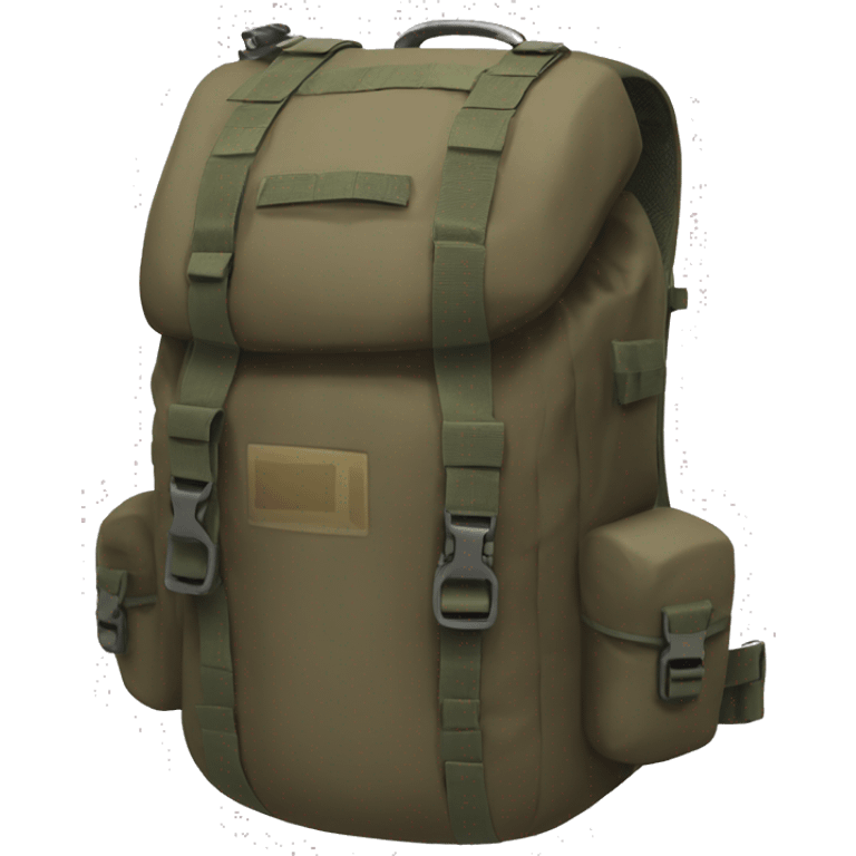 A tactical backpack emoji