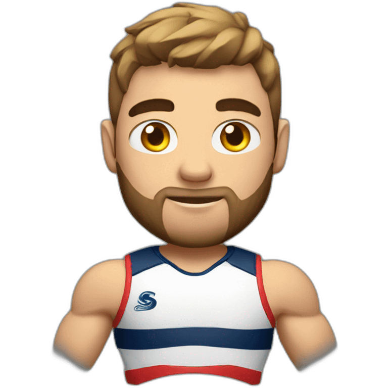 Strong rugbyman body emoji