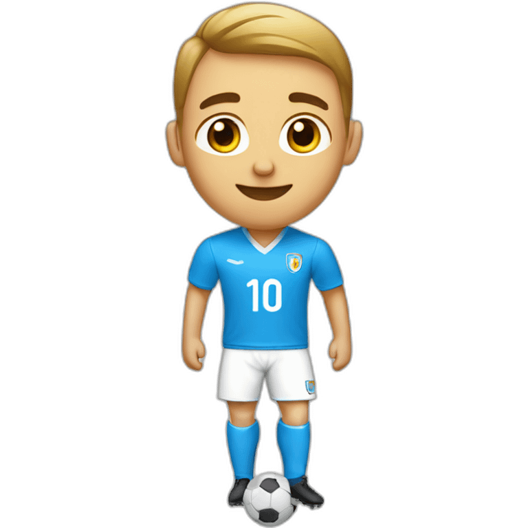 Un joueur de foot avec le numéro 10 emoji