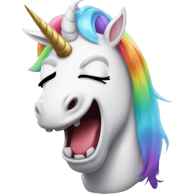 unicorn with anger emoji