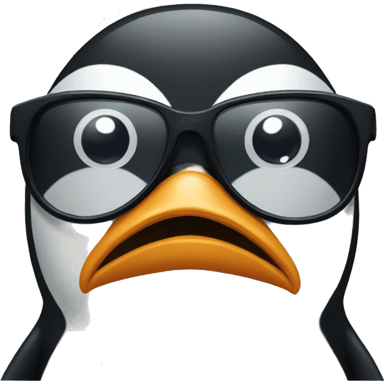 penguin with sunglasses  emoji