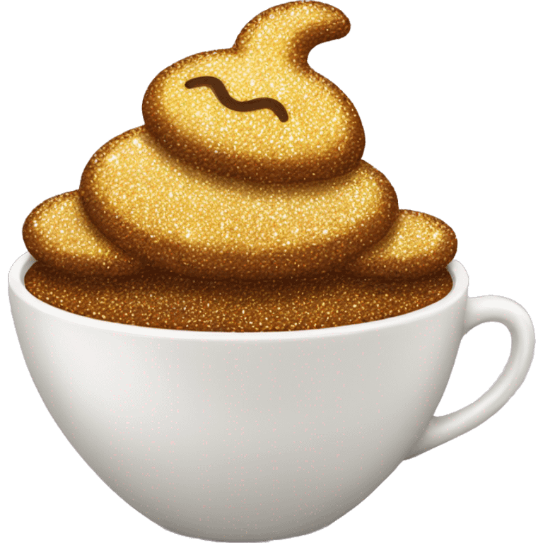 Kaffee glitzer emoji