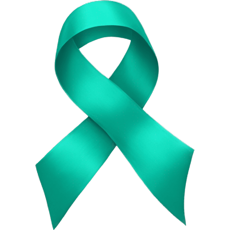 Teal ribbon emoji