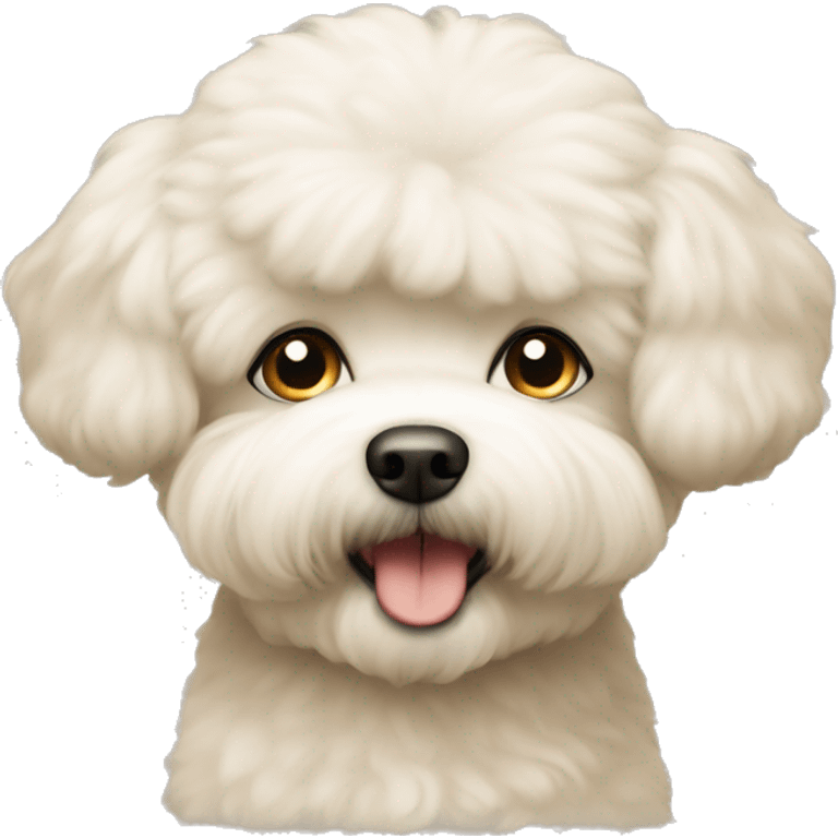 Bichon frise in beige emoji