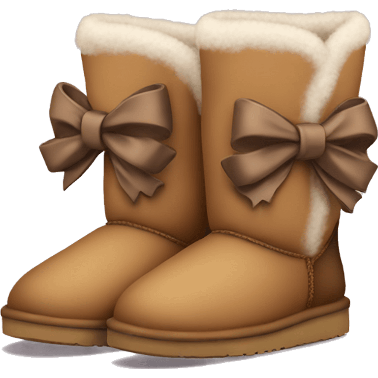 2 uggs with bows  emoji