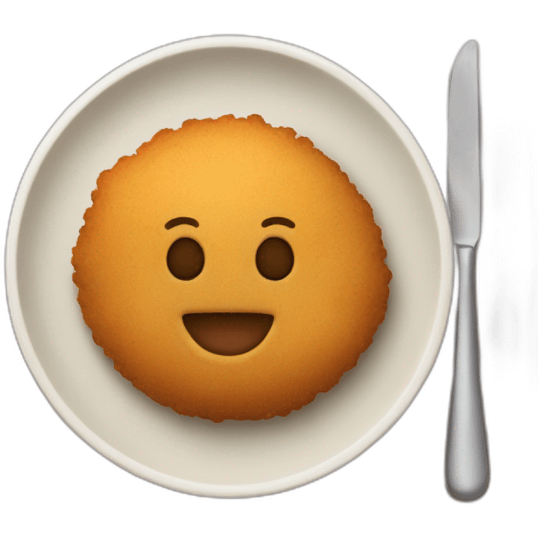 Croquetas on a plate emoji