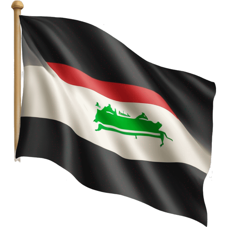 the old flag of iraq 1999 emoji