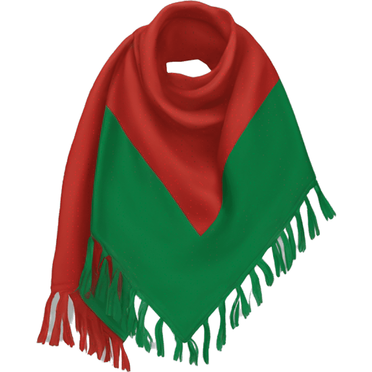 Red and green Scout scarf emoji