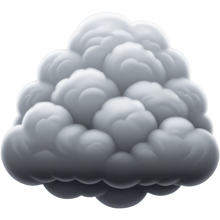 Cinematic Realistic Nimbus Emoji, Dark and foreboding, with thick, heavy clouds swirling ominously in the sky. The clouds are dense with rain, ready to pour down as the atmosphere charges with energy and anticipation. Soft glowing outline, capturing the essence of stormy tension and impending rain in a dense nimbus cloud! emoji