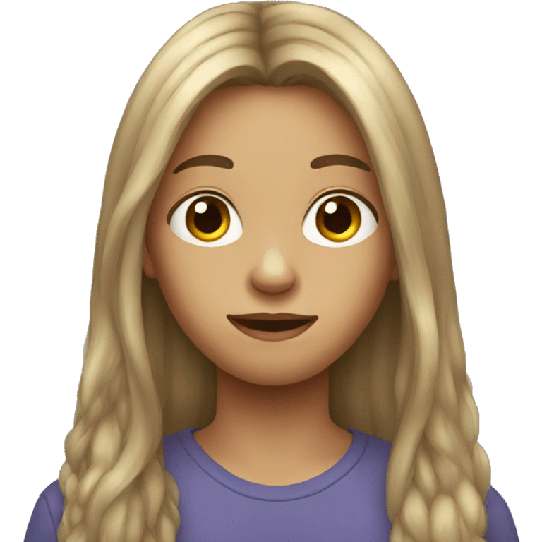 Long hair teenager emoji