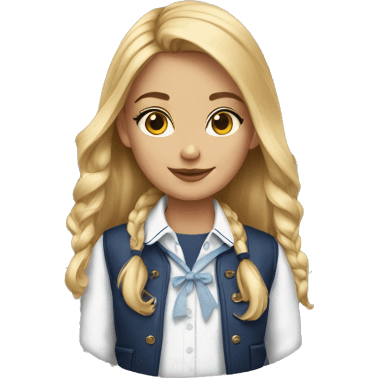 Preppy girl emoji