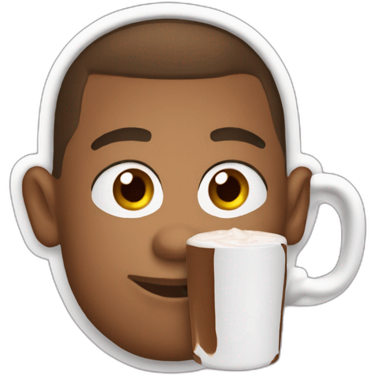 mbappe-drink-hot-chocolat emoji