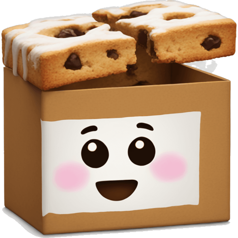 Crumbl cookie box emoji