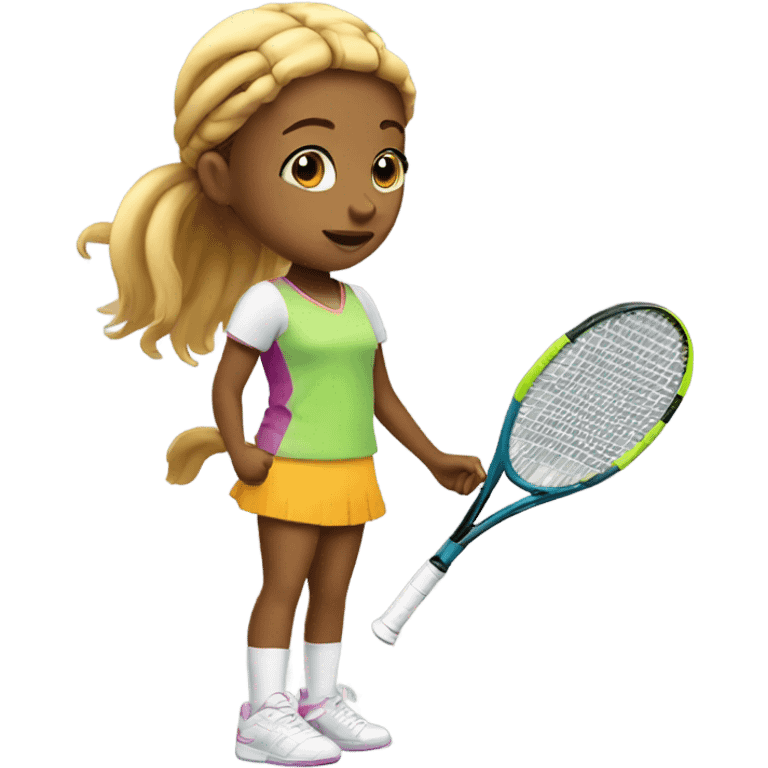 tennis little girl emoji