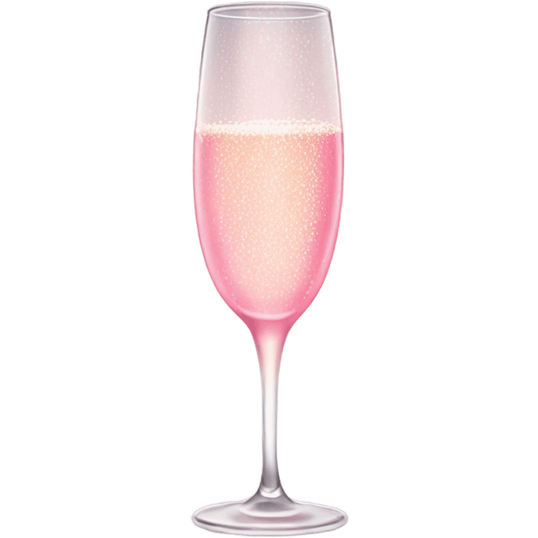 Pink champagne with bubbles  emoji